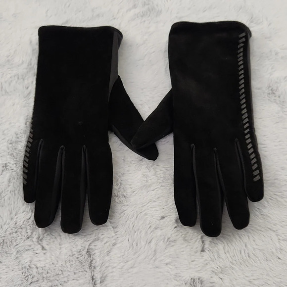 Polyester black gloves - Picture 1 of 6